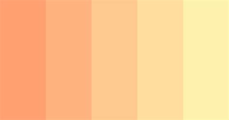 Pastel Orange Yellow Gradient Color Scheme Orange