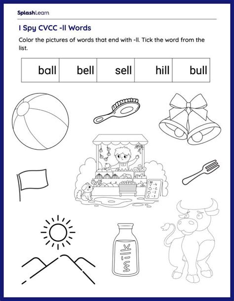 1st Grade Ela Cvcc Words Worksheets Free And Printable Splashlearn