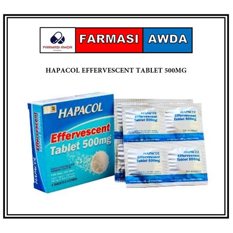 Hapacol Effervescent Tablet Mg Fever Demam Larut Dalam Air