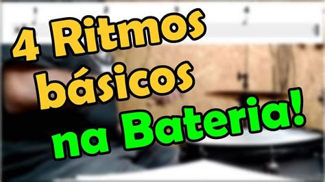 Aprenda Os Primeiros Ritmos Na Bateria YouTube