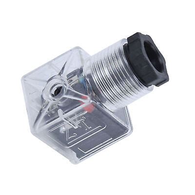 5Pcs Solenoid Coil Plug Hydraulic Valve Transparent Voltage Accessory