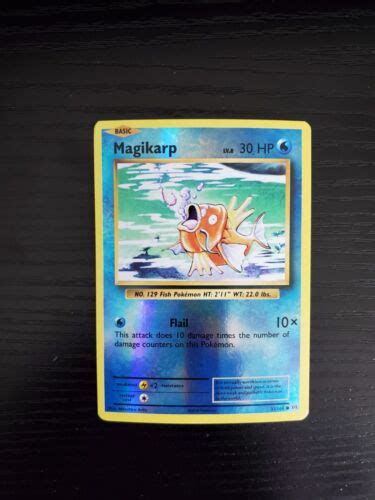 Magikarp 2016 Pokémon XY Evolutions Reverse Holo 33 108 FREE