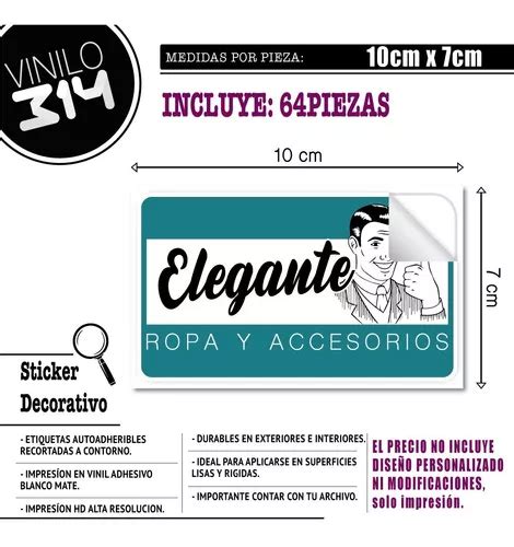 Stickers Etiquetas Personalizadas Con Logo Y Datos D Negocio En Venta