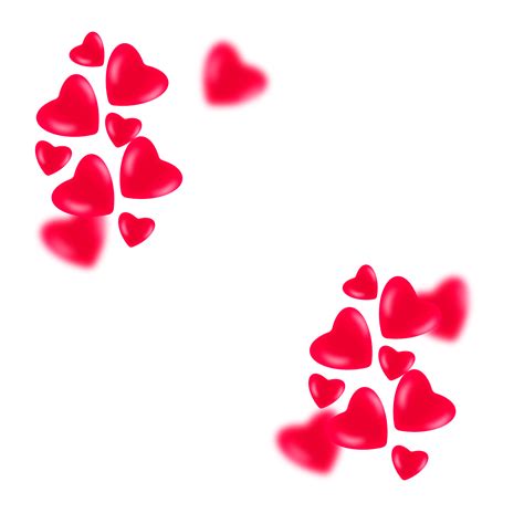 Red Balloon Hearts Wish Valentine Day 20523297 PNG