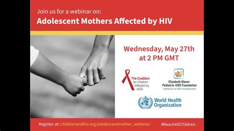 Webinar Adolescent Mothers Affected By Hiv Youtube