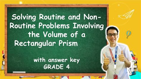 Math Week 3 Q4 Solving Routine And Non Routine Problems Involving The Volume Of A Rectangular