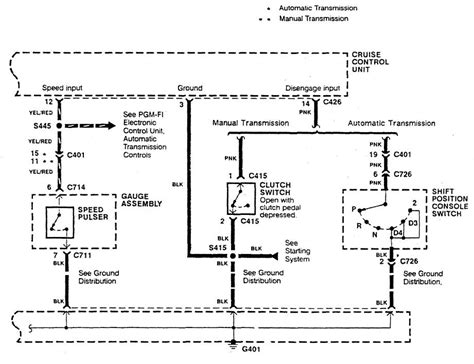 Acura Integra 1990 Wiring Diagrams Speed Control