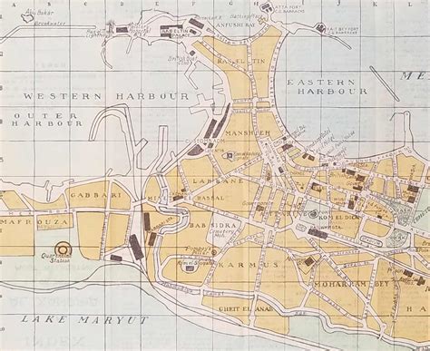 Pocket Map Of Alexandria By Egypt Alexandria Nicohosoff A