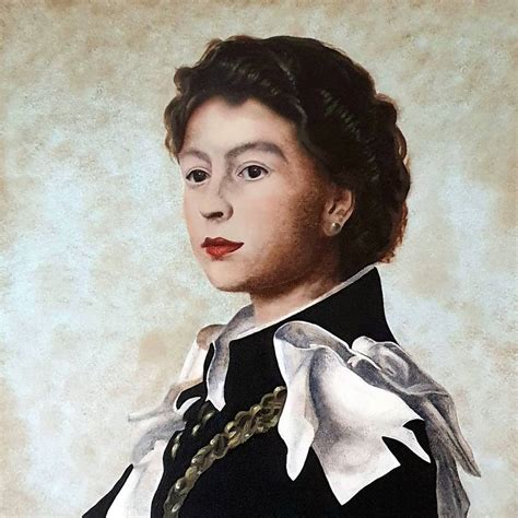 Queen Elizabeth II (After Pietro Annigoni) Painting by Robert Walker ...