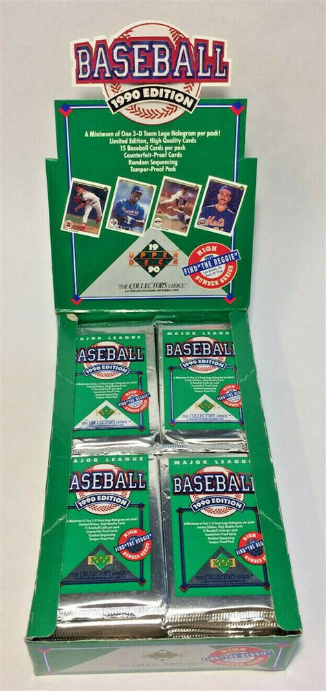 1990 Upper Deck High Series Baseball Cards 1 Sealed Wax PACK From Box