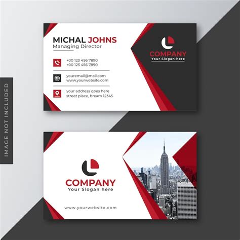 Premium Vector Modern Elegant Professional Business Card