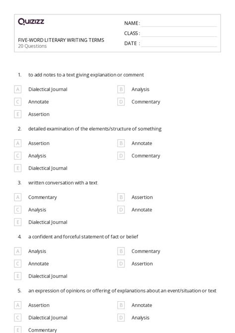 50 Text Analysis Worksheets For 9th Grade On Quizizz Free And Printable