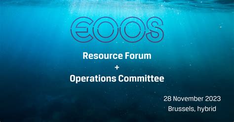 joint meeting   eoos resource forum  operations committee