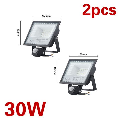 PIR Motion Sensor LED FloodLight 10W 20W 30W 50W 100W Waterproof IP66