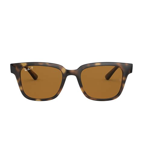 Womens Ray Ban Brown Polarized Square Tortoiseshell Sunglasses Harrods Uk