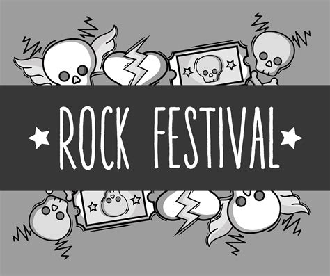 rock festival concert music event 635263 Vector Art at Vecteezy