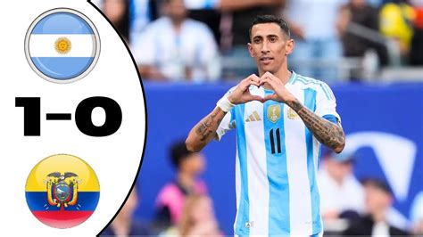 Argentina vs Ecuador 1 0 Hіghlіghts All Goals 2024 YouTube