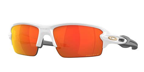 Oakley Oo9271 Flak 20 Asian Fit Polarized 927153 Sunglasses In Matte White Smartbuyglasses Usa