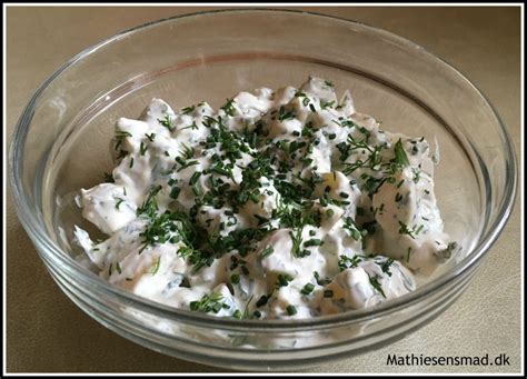 Kold Kartoffelsalat Med Creme Fraiche Mathiesens Mad