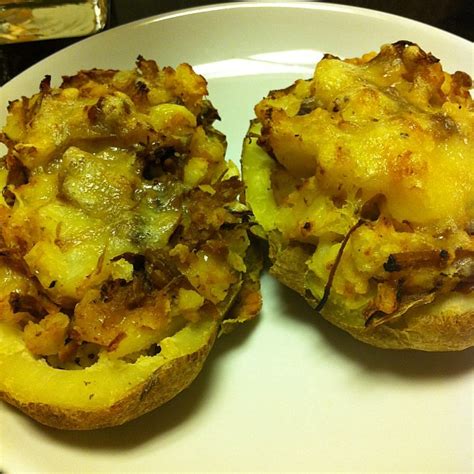 Bbq Brisket Twice Baked Potatoes Wfd Cheesefiend Flickr