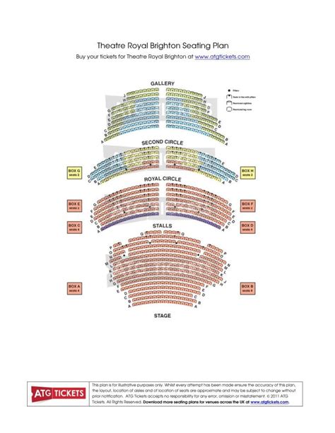 Brighton Theatre Royal Seating Plan