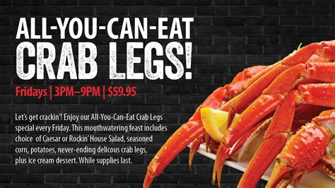 All-You-Can-Eat Crab Legs! - Rock & Brews Casino Braman - Casino ...