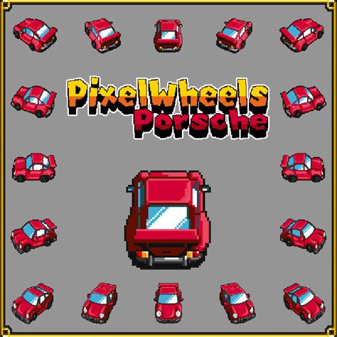 PixelWheels Porsche (pixel art car) | GameDev Market