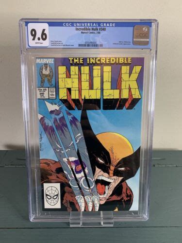 THE INCREDIBLE HULK 340 1988 MARVEL CGC 9 6 CLASSIC MCFARLANE COVER