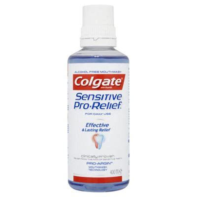 Buy Colgate Sensitive Pro-Relief Mouthwash 400ml from our Mouthwash range - Tesco