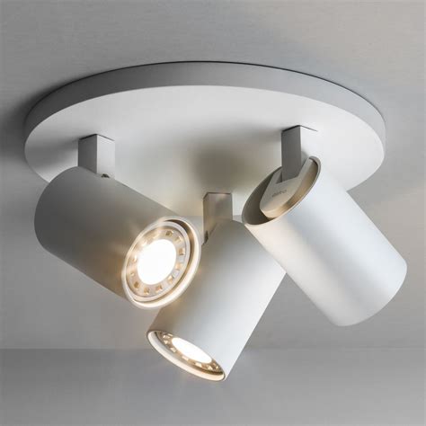 Astro Lighting Astro 6143 Ascoli Triple Round White Plate Ceiling