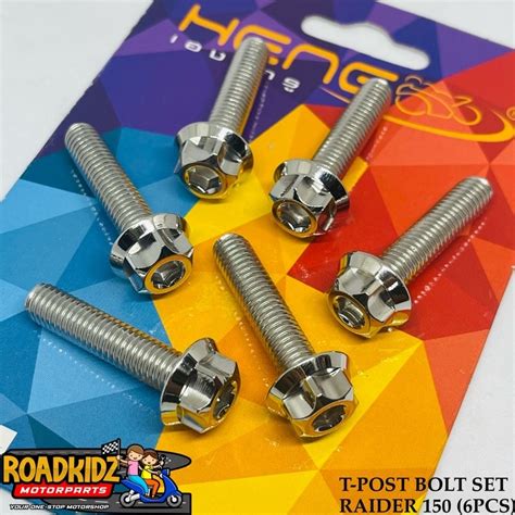 HENG T POST BOLT SET RAIDER 150 6PCS Lazada PH