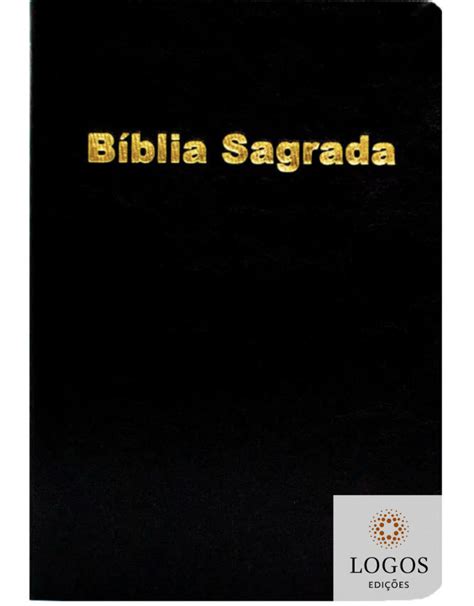 B Blia Sagrada Arc Capa Luxo Slim Flex Vel Preto