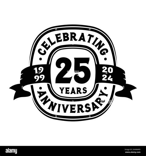 25th Anniversary Celebration Logo Design Template 25th Anniversary