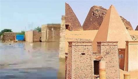 Flood in Sudan: the Nile River is threatening Pyramids