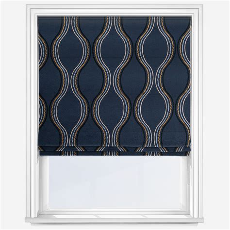 Metro Indigo Roman Blind