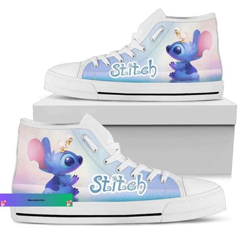 Stitch Shoes Cute Stitch Sneakers Lilo And Stitch Stitch Lover T Stitch High Top Shoes