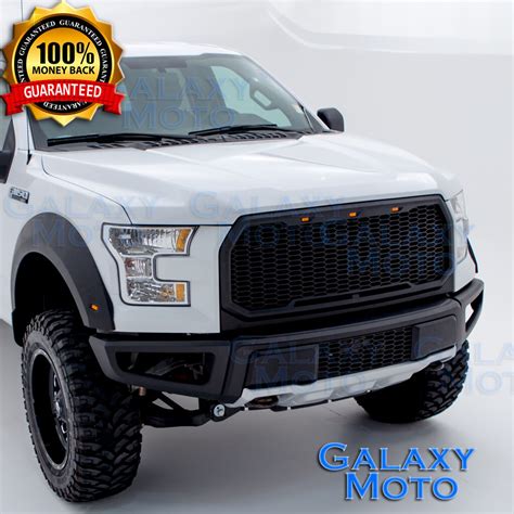 15 16 Ford F150 2017 Raptor Style Grilleledfender Flarefront Bumper Combo Set Ebay