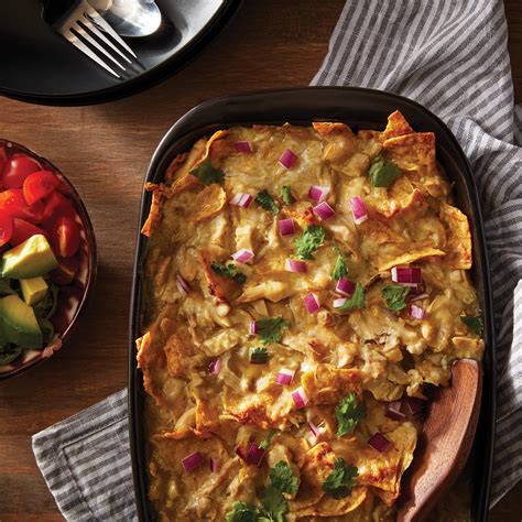 Green Enchilada Chicken Tortilla Bake Recipe From H E B