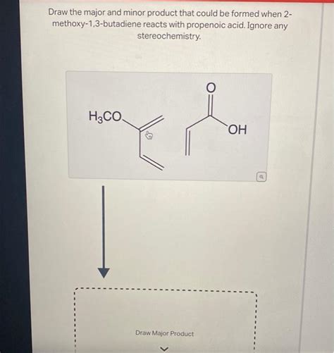 Solved Draw The Major And Minor Product That Could Be Formed Chegg