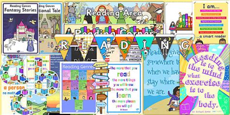 Reading Corner Display Pack Ks1 Teacher Made