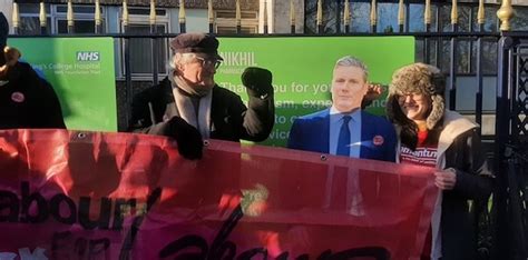 Labour Leader Finally Appears On A Picket Line Mr Online