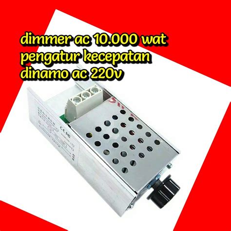 Jual Dimmer AC 220 Volt 4000 Watt 220V 4000W Casing Aluminium Dimmer