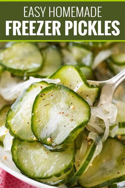 Homemade Freezer Pickles The Chunky Chef