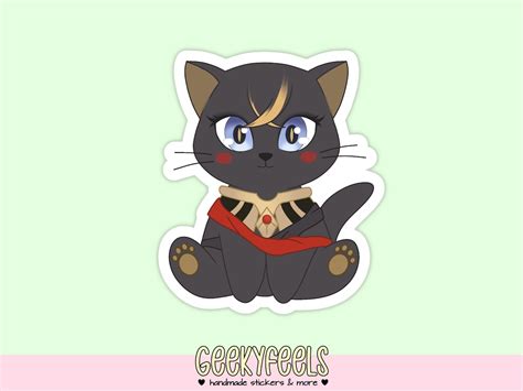 Dehya Sticker Genshin Impact Sticker Kawaii Cat Sticker Etsy Uk