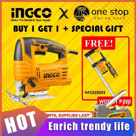 INGCO Jig Saw Jigsaw JS6508 650W JS57028P 580W With FREE 12 Quick Bar