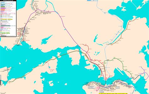 Hong Kong Real Distance Metro Map