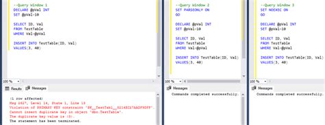 Sql Server Parseonly And Noexec To Check Query Syntax