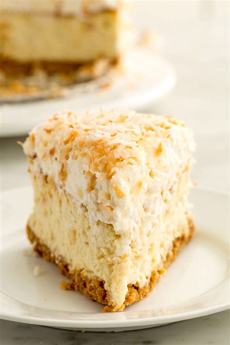 Toasted Coconut Cheesecake If You Love Coconut Youll Go Coco Loco Over This Decadently Creamy