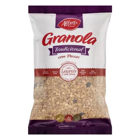 Granola Allmix Tradicional Passas Em Pacote G Mercadolivre