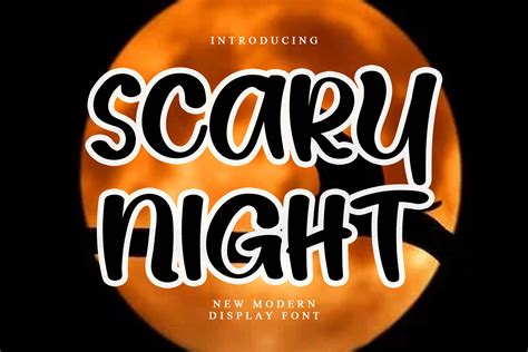 Scary Night Font By Kin Studio · Creative Fabrica